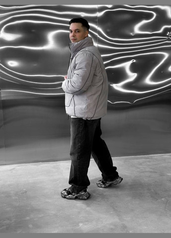 Світло-сіра стильна куртка Vakko