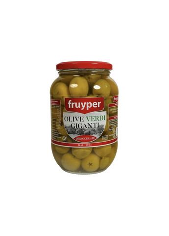 Оливки зеленые Fruyper гигантские без косточек e Olive Giganti Denocciolate, 830 г Verdi (369144733)
