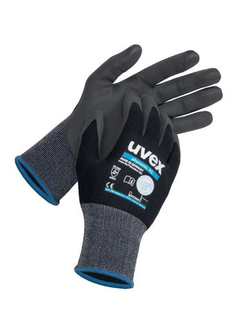 Захисні рукавиці phynomic XG (M/) монтажні з водно-полімерним покриттям (41018) Uvex (289133108)