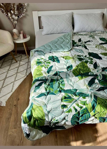 Ковдра на літо стьобане 175 × 210 см Зелений (П-al-lito-satkovdra25-3-02) No Brand (342097640)