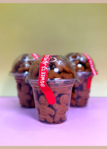 Стаканчик імбирно-медові пряники без глазурі 12х10см. 95г. Sweets and Joys (323166186)