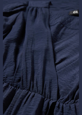 Темно-синее кэжуал платье из вискозы C&A однотонное