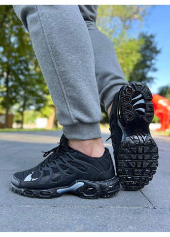 КРОССОВКИ ЖЕНСКИЕ NIKE AIR MAX TN TERRASCAPE PLUS BLACK WHITE GREY НАЙК АИР МАКС ТН ПЛЮС No Brand серые демисезоны (367172943)
