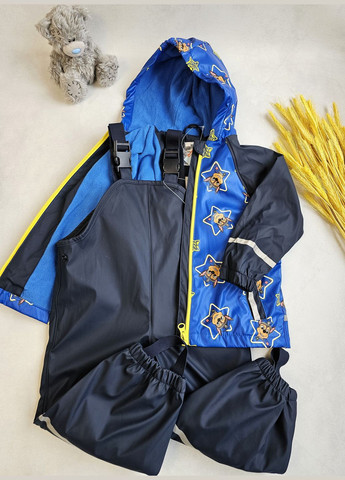 Дождевик детский костюм на флисе грязепруф Lupilu Куртка та Напівкомбінезон (322300230)