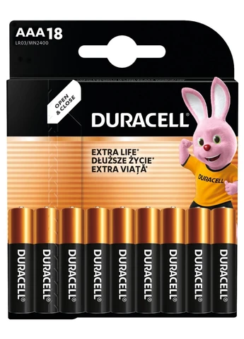 Батарейка Duracell LR03 MN2400 AAA щелочная 18 шт. No Brand (393399349)