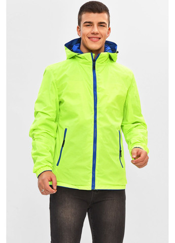 Синя демісезонна вітровка чоловіча демісезонна двостороння синього кольору Let's Shop