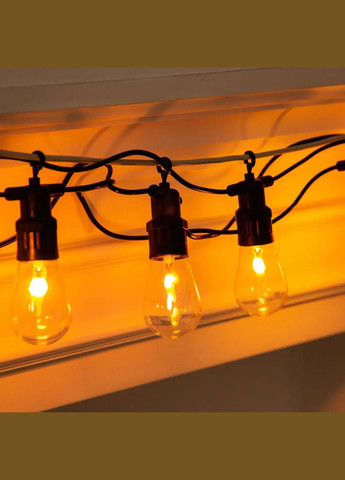 Гирлянда с лампочками уличная новогодняя в ретро стиле лампочки 10 led лампочек 5 метров для фотозоны кафе беседки на улицу Garlando (365752110)