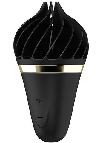 Кліторальний вібростимулятор Sweet Treat Spinnator у формі морозива, чорний Satisfyer (303882936)