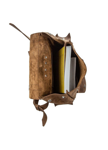 Унісекс рюкзак з натуральної шкіри з кишенями та регульованими ручками коричневий (sku_13948) No Brand (329860278)