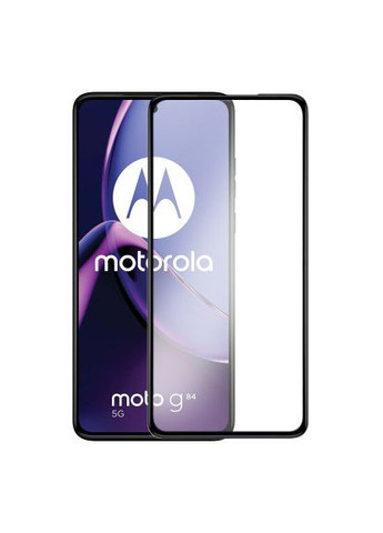 Скло захисне (710108) BeCover Motorola Moto G84 Black (366658727)