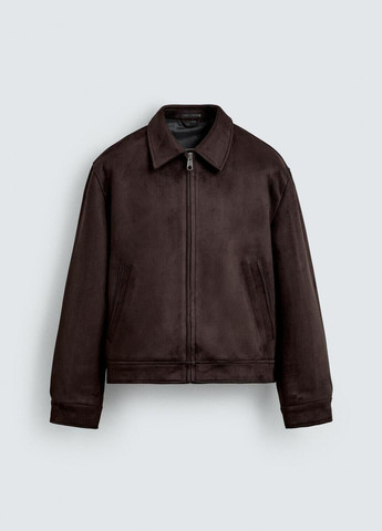 Коричневая демисезонная куртка Zara