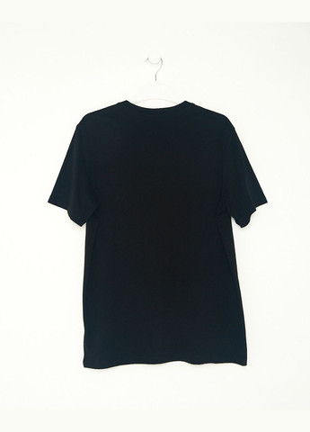 Чорна футболка basic,чорний з принтом, H&M