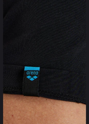 Черная футболка team t-shirt panel Arena