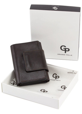 Стильний маленький шкіряний гаманець жіночий 504620 Grande Pelle (303832113)