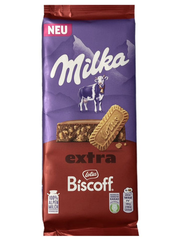 Шоколад Extra Lotus Biscoff 190г Milka (368770089)