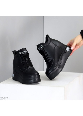 Зимние сникерсы No Brand чёрные зима (370368604)