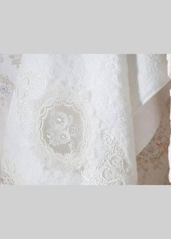 Набір 6 рушників Olivyum 3D з гіпюром 70х140см (банні), бамбук Pupilla комбінований