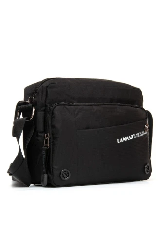 Мужская тканевая сумка через плечо 8360 black Lanpad (299375032)