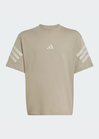Зеленая демисезонная футболка future icons 3-stripes kids adidas