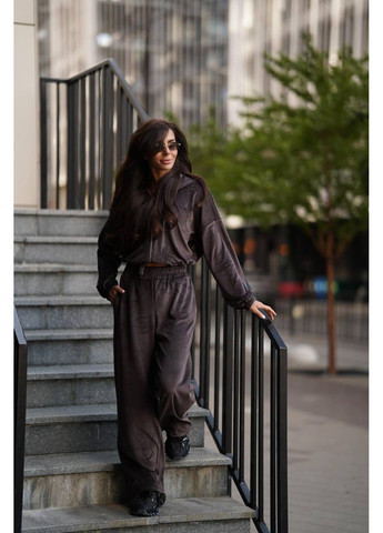 Велюровий костюм Luma Модель : 0133 Шоколад Україна (358932971)