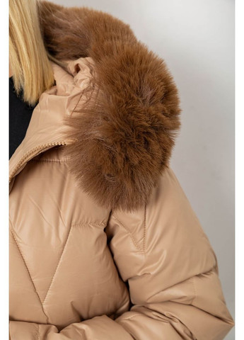 Бежева зимня куртка жіноча зимова коротка Ager 244R865