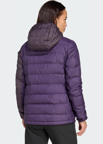 Фиолетовая демисезонная пуховик terrex multi light down climawarm adidas