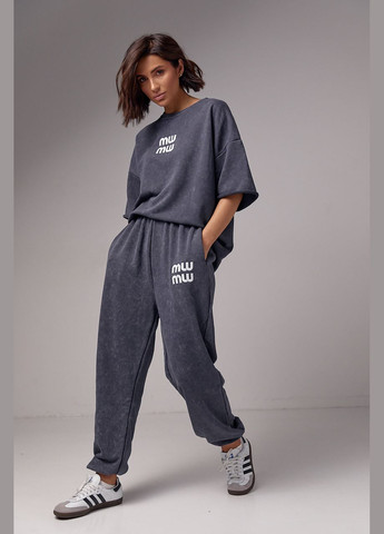 Спортивний костюм в технике тай-дай с принтом Miu Miu Liton (296909088)