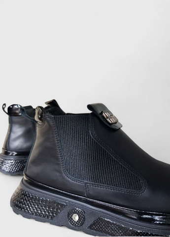 Кроссовки женские кожаные Christian YuMa чёрные демисезоны (364847485)