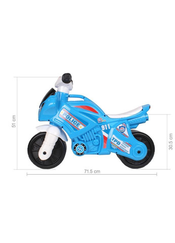 Каталка-беговел "Мотоцикл " 6467TXK Голубой музыкальный ТехноК (301834691)