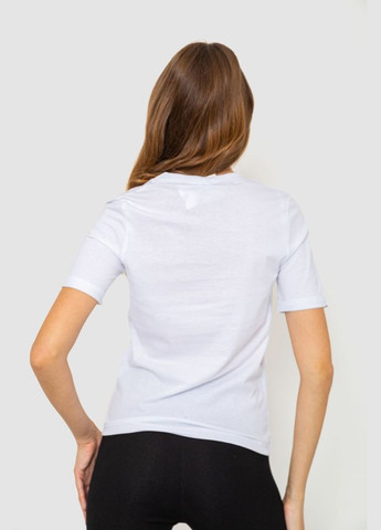 Белая футболка женская с принтом Ager 241R121