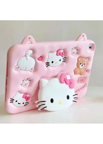 Силиконовый детский чехол Hello Kitty с подставкой для планшета Samsung Galaxy Tab A9 8.7' SM-X110 SM-X115 X117 Unicorn (389903204)