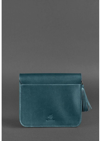 Шкіряна жіноча бохо-сумка Лілу зелена BlankNote кросс-боди (348359419)