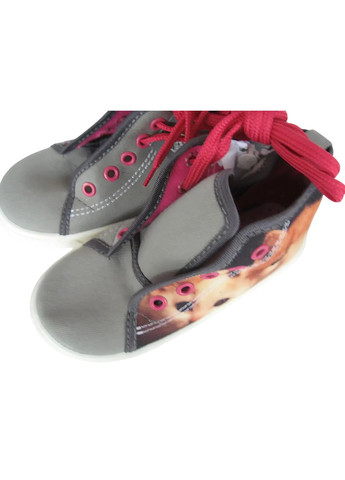 Серые кеды для девочки 3486 серый Zetpol