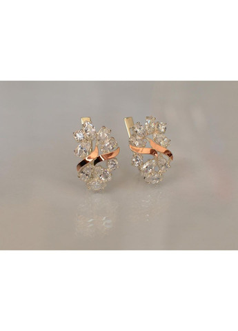 Срібні сережки з золотими накладками Silver Style (56718789)