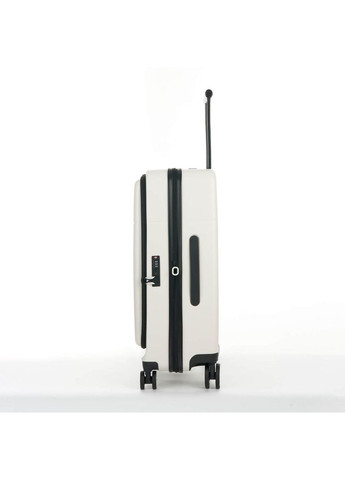 Дорожня валіза середня 72л із міцного пластику 4-х колісна біла Velo (00322024) Bagland (319710762)