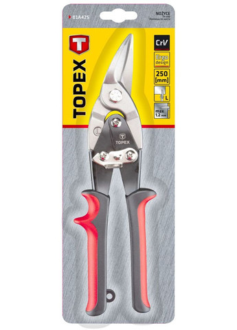 Ножницы по металлу (250 мм) левые (23970) Topex (285815166)