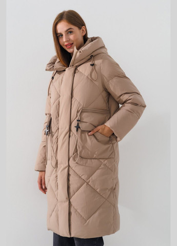 Темно-бежевий зимній Пуховик Towmy