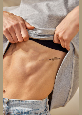 Временное тату "Цветок с надписью Свободна" Arley Sign (295265774)