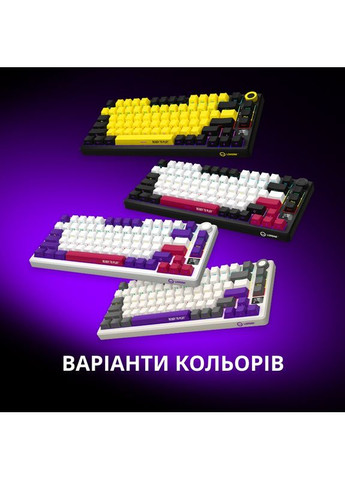 Клавиатура KBP7075W Wireless Gaming Mechanical Pro Black-Yellow (LRG-KBP7075W-YL-US) LORGAR (334831758)