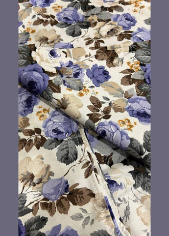 Хлопковая влагоотталкивающая скатерть с узором цветка с пропиткой 180х220 см 0506-2 (0506-2-01) No Brand (348095180)