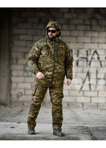 Тактический мужской зимний костюм Omni-heat мультикам No Brand