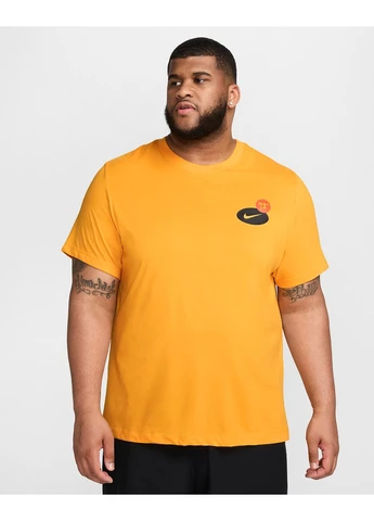 Жовта футболка df tee 3mo gfx yellow fv8366-717 Nike