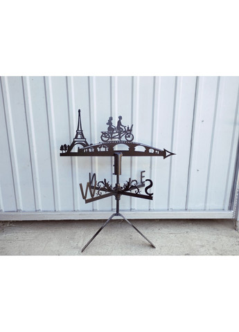 Флюгер на будинок Париж з металу 3 мм, флюгер на дах No Brand (368896394)