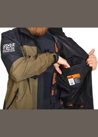 Оливковая (хаки) демисезонная куртка river 8000мм Norfin
