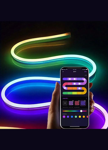Wi-Fi Неонова адресна світлодіодна стрічка 5 метрів No Brand (334302309)