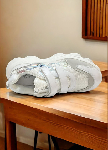 Белые демисезонные детские кроссовки для девочки том м 7418а Tom.M