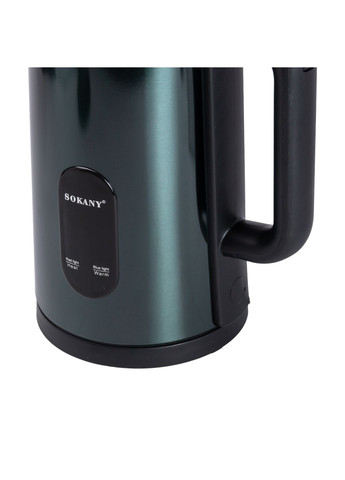 Электрочайник SK09019 дисковый 3л, малахит Sokany (315433216)