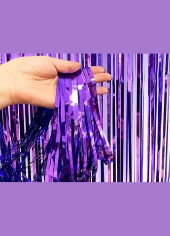 Дождик для фотозоны длинный 4 м на 1 м фиолетовый Jannet Дощик (316644771)