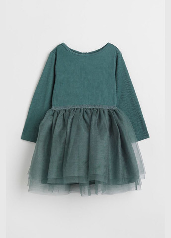 Зелёное платье H&M (292304871)
