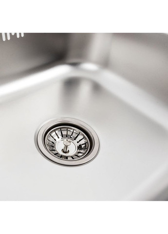 Кухонна мийка з нержавіючої сталі САТИН 5060 (0,7/160 мм) Valeso (336937264)